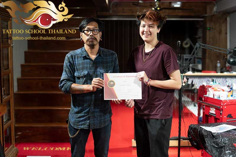 Tattoo School Thailand Certificate